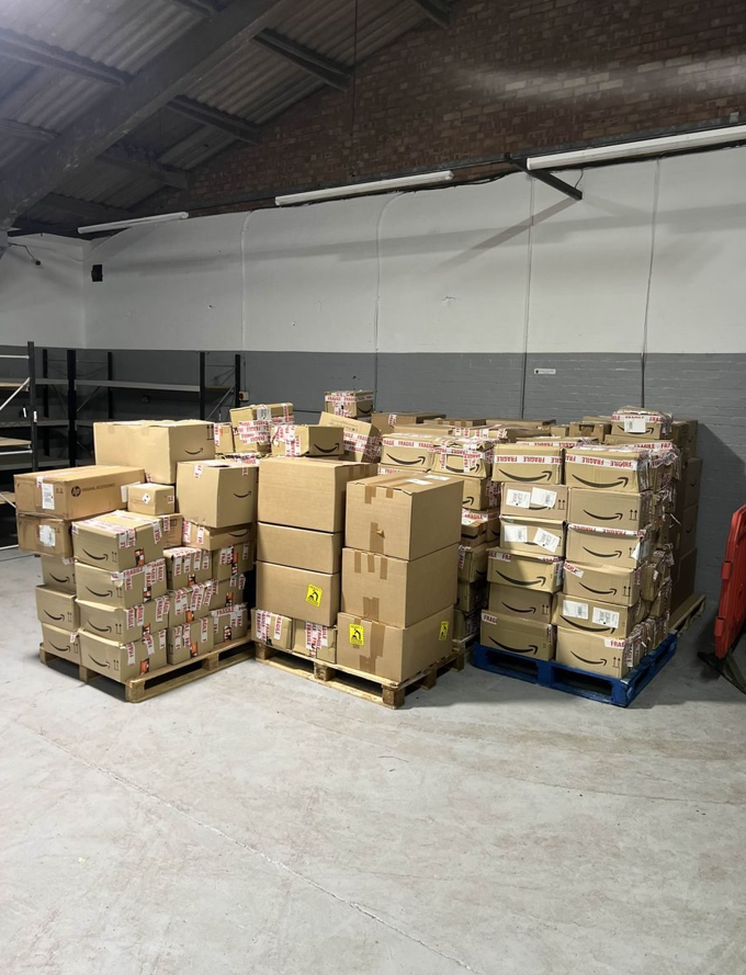 Palletised stock in our current facility