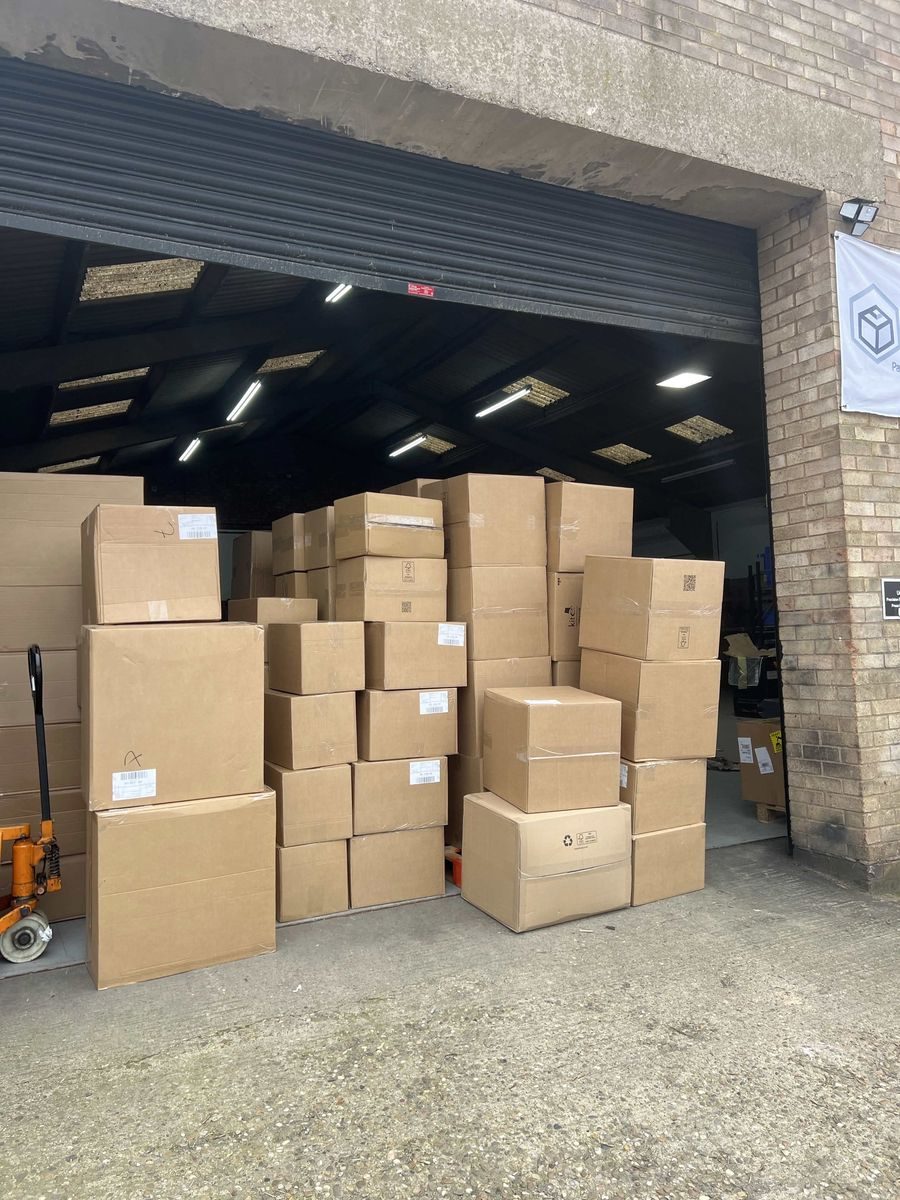 Precision Prep delivery van loaded with Amazon FBA shipments