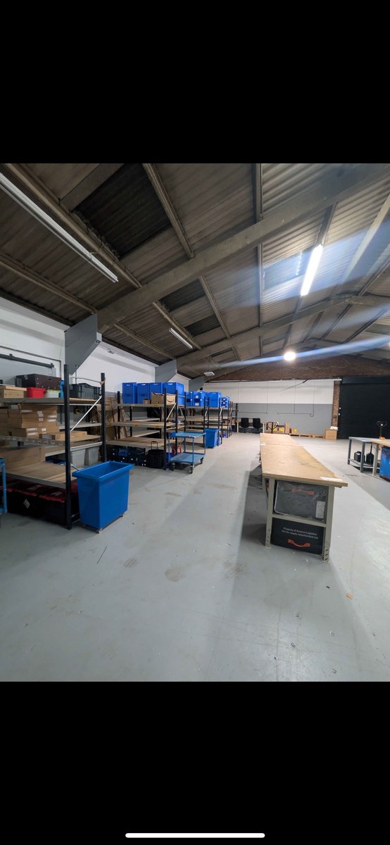 Organised inventory storage at Precision FBA prep centre Atherstone